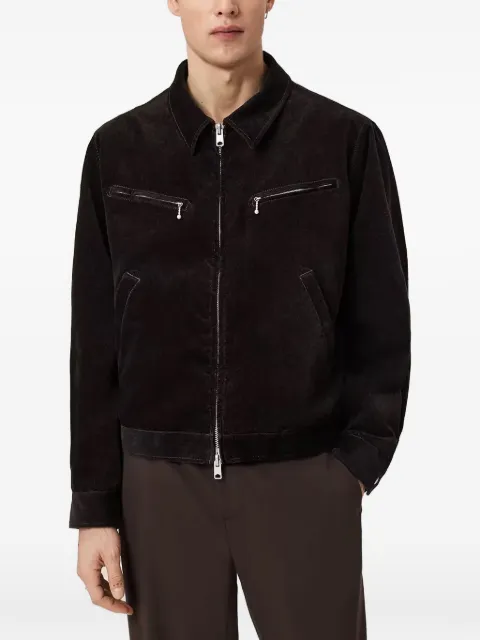 AllSaints Korey zip-up jacket Brown M003OE