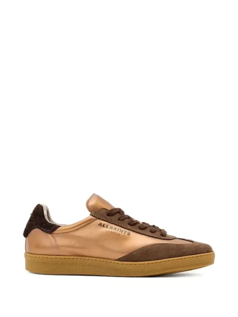 AllSaints suede panelled sneakers Orange W111FB