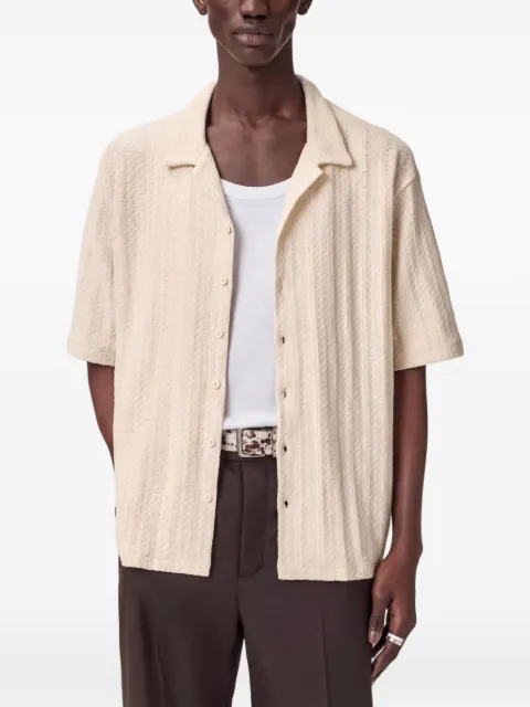 AllSaints Trace short-sleeve shirt Neutrals M038SE