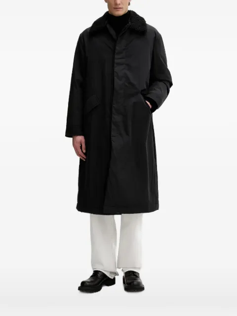 AllSaints flap-pocket coat Black M050OD