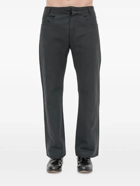 Label Under Construction belt-loop trousers Black FNP319VAL