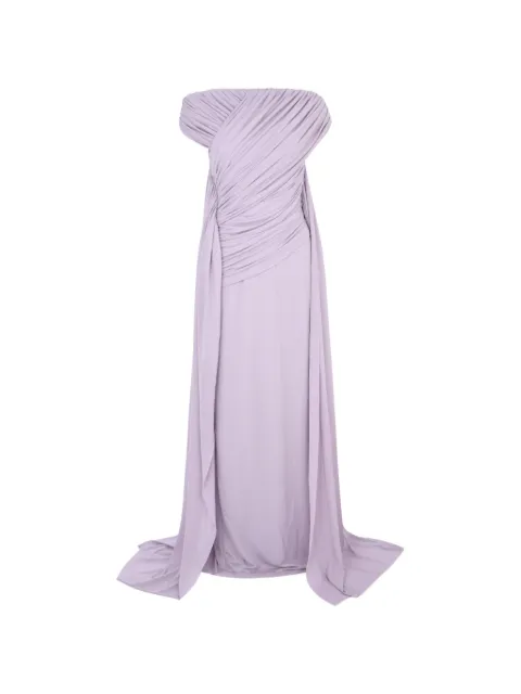 CHATS BY C.DAM Merel draping maxi dress Purple CV366MERIEL