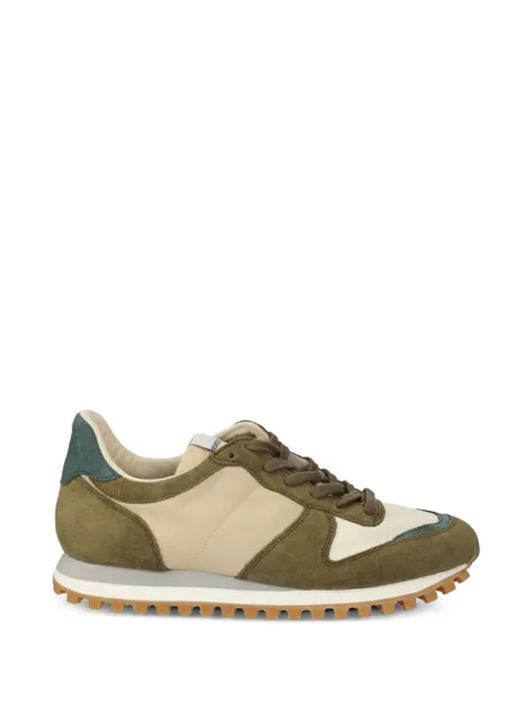 Novesta panelled lace-up sneakers Green N979002737PIN001