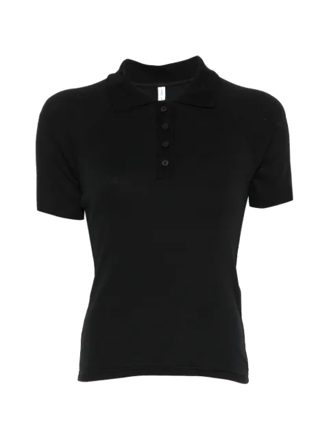 SAMSOE SAMSOE short-sleeve polo top Black F26100223
