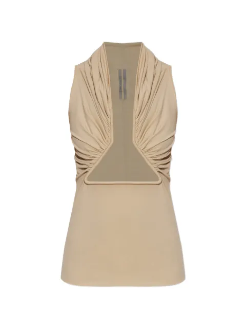 Rick Owens cut-out-detail top Neutrals RP01F6223JNDB