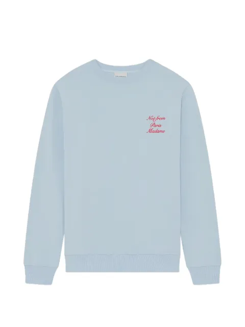 Drôle De Monsieur slogan-lettering sweatshirt Blue KSW157CO127LBE
