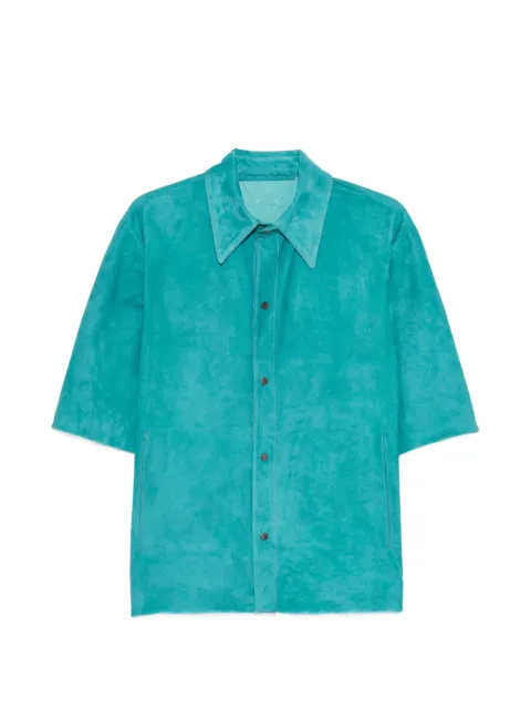 Salvatore Santoro button-up short-sleeve overshirt Blue 50693U
