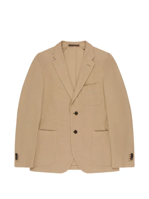 slowear single-breasted blazer Neutrals 63I0086227A