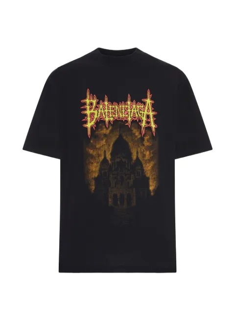 Balenciaga graphic T-shirt Black 764235TUVE4