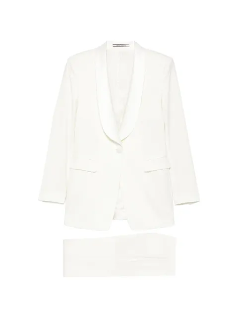 Tagliatore shawl-collar suit Neutrals SLOU18BAD150188U