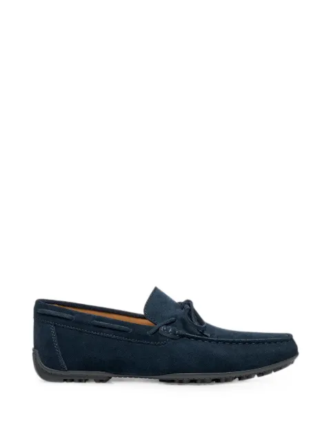 Geox Kosmopolis + Grip bow-detail suede loafers Blue U35CFA00022