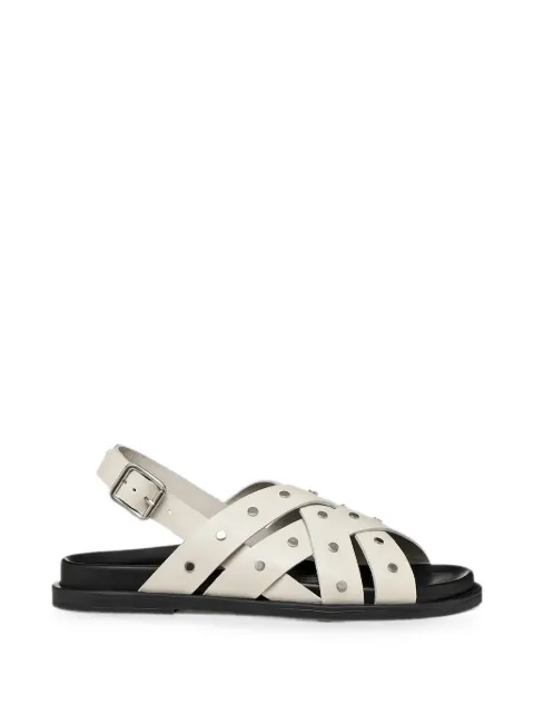 Geox Adelash studded crossover-strap sandals Neutrals D65YWC00043