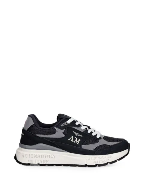 Aeronautica Militare logo-embroidered sneakers Blue 261SC0318UCT04248