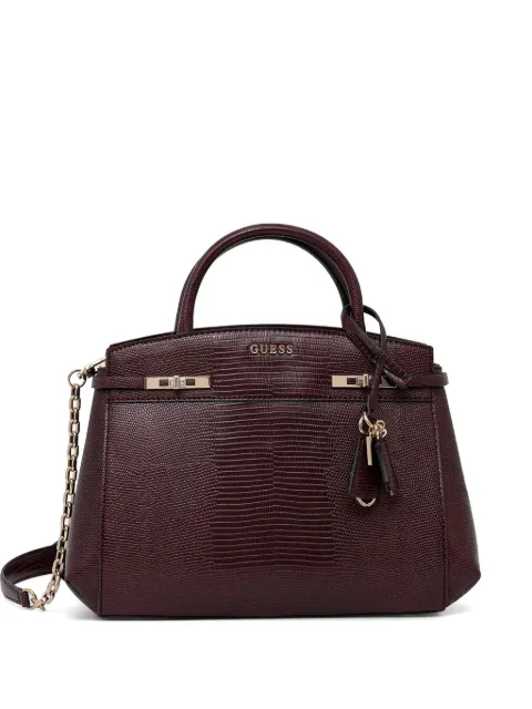 GUESS USA Melinda lizard-effect tote bag Red HWKL9933060