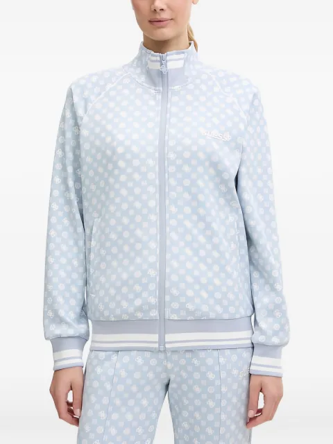 GUESS USA zip-up sweatshirt Blue V5YQ03KB212
