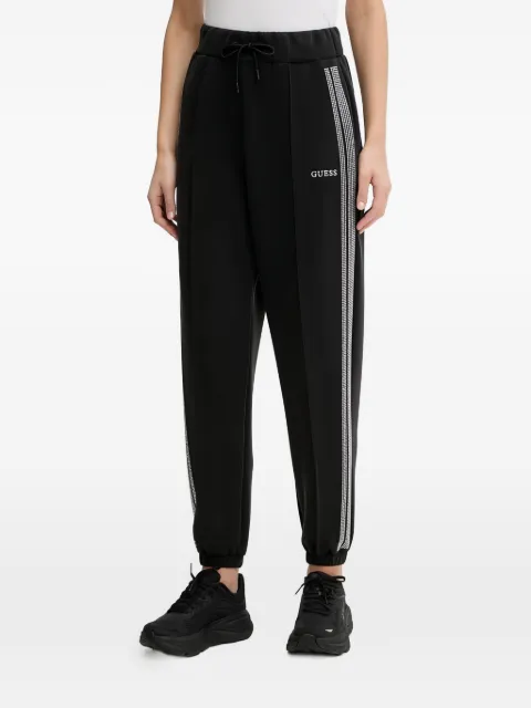 GUESS USA Berthe elasticated-waistband track pants Black V6RB01KCAY2