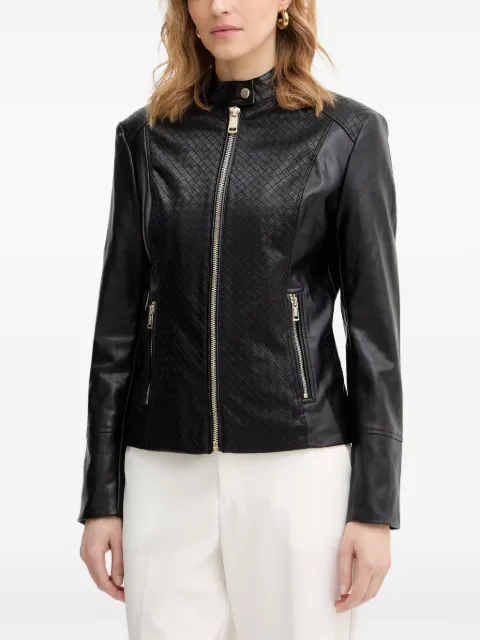 GUESS USA woven-panel jacket Black W6RL52WL850