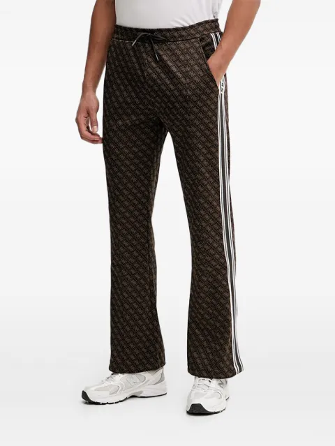 GUESS USA monogram stripe trousers Brown Z5BB07K2042