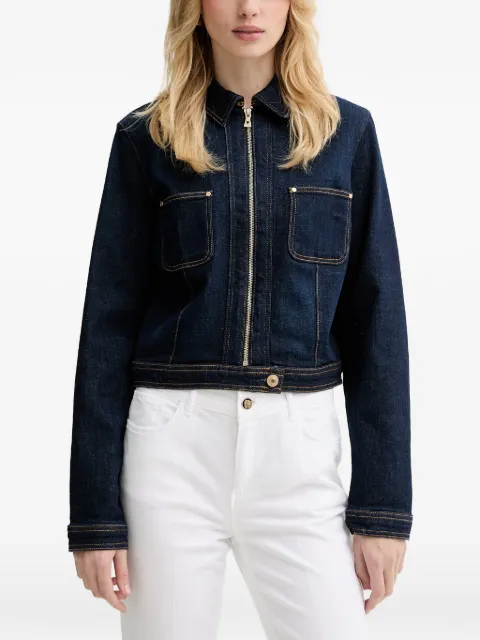 GUESS USA zip-up denim jacket Blue W6RN76D6881