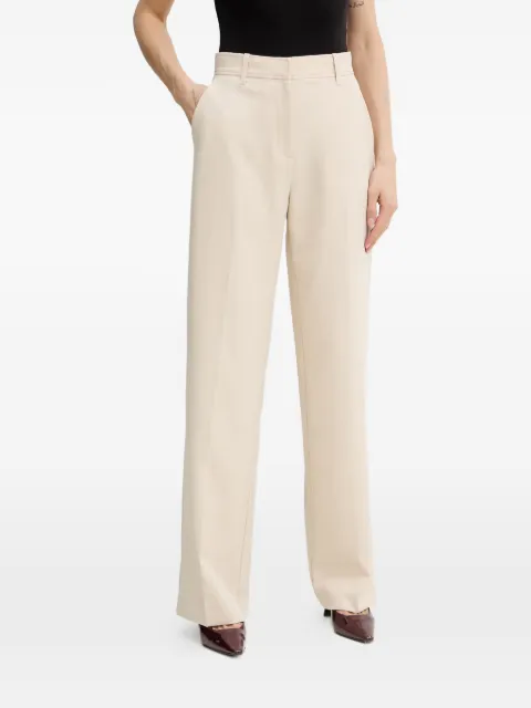 GUESS USA pressed-crease tailored trousers Neutrals W6RB02WH9Y2