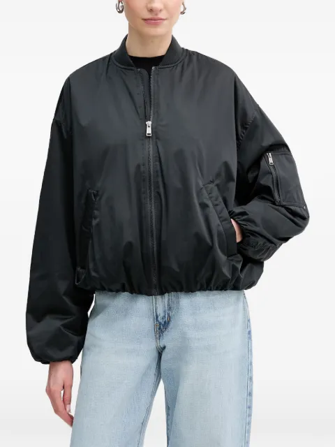 GUESS USA zip-up bomber jacket Black W6RL26WJ662