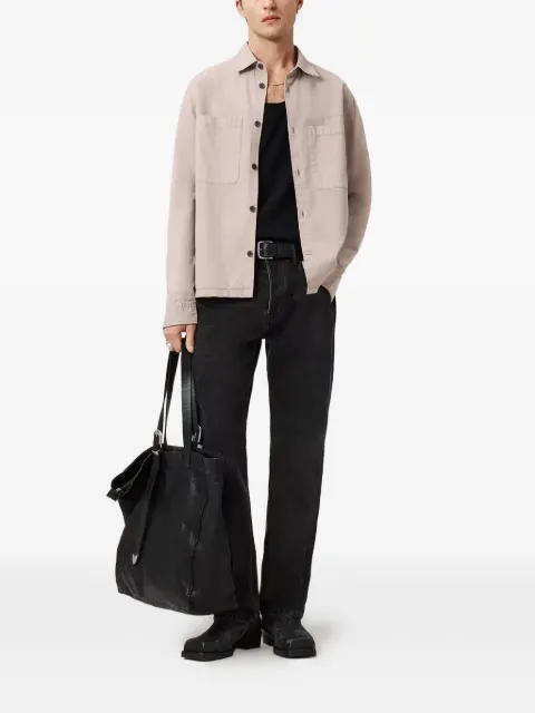 AllSaints Rhodi chest-pocket overshirt Neutrals M076SD