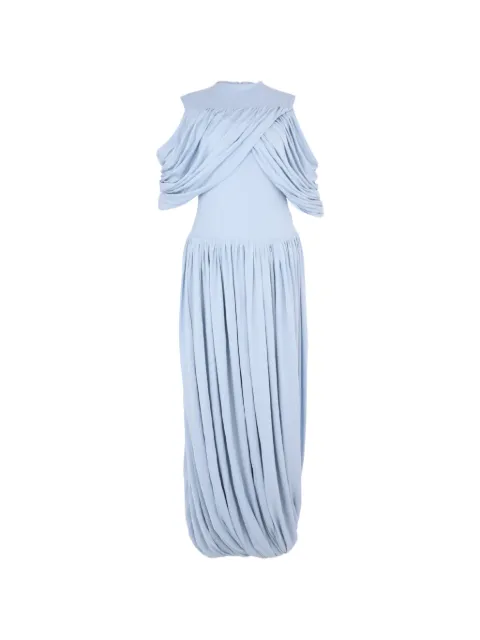 CHATS BY C.DAM Ethel draped maxi dress Blue CV378ETHEL