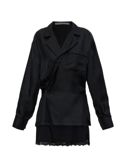 Alexander Wang wrap mini dress Black 1WC22669910