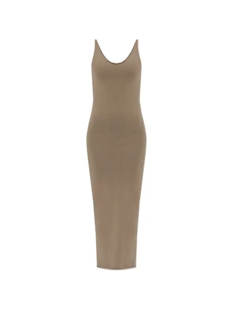 ENTIRE STUDIOS midi ribbed dress Neutrals ESSS26DR01252