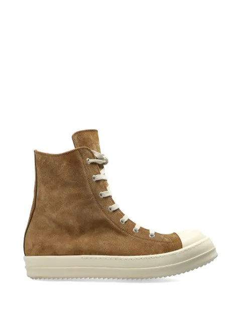 Rick Owens Temple lace-up zip sneakers Brown RU01F2890LCSU