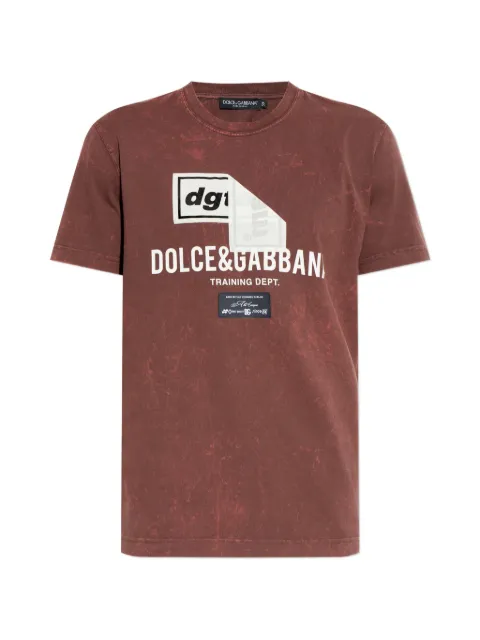 Dolce & Gabbana logo-print T-shirt Red G8RN8TG7POI