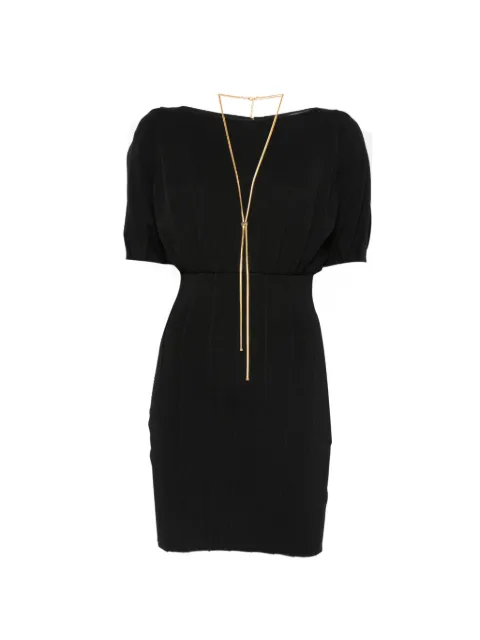 Elisabetta Franchi open-back mini dress Black AM94T62E2