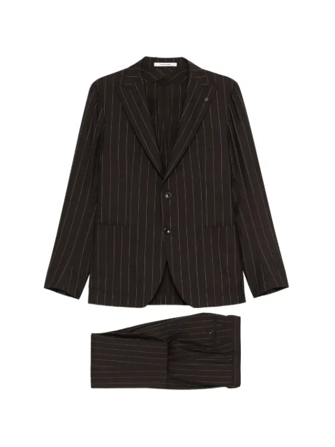 Tagliatore striped suit Brown 2SMC26K11520125