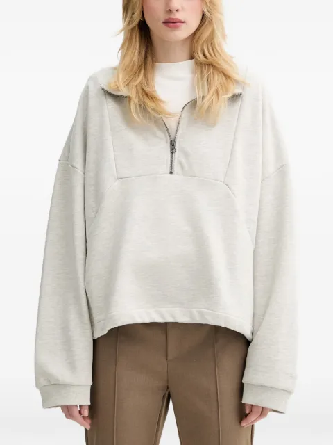 Gestuz GZnormi half-zip funnel-neck sweatshirt Grey 10910978
