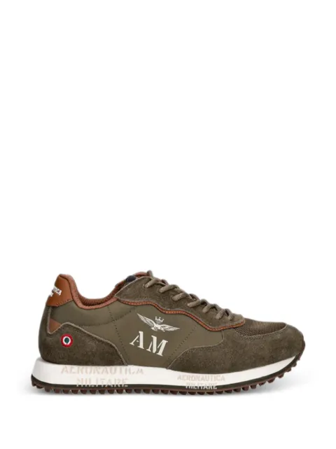 Aeronautica Militare logo sneakers Green 261SC0320UPL00313