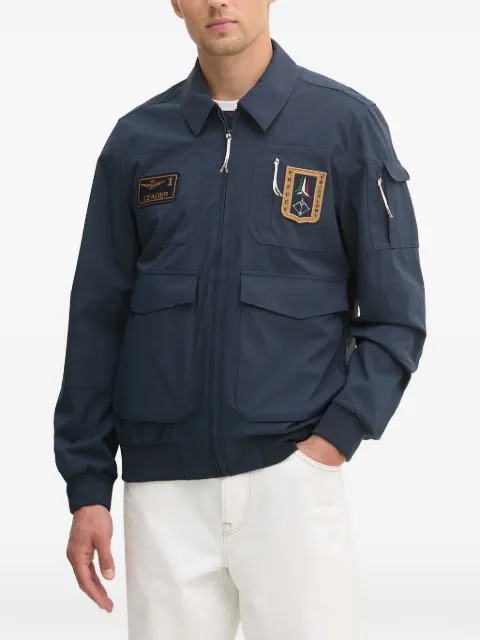 Aeronautica Militare logo-patch military jacket Blue AB3049UCT04290