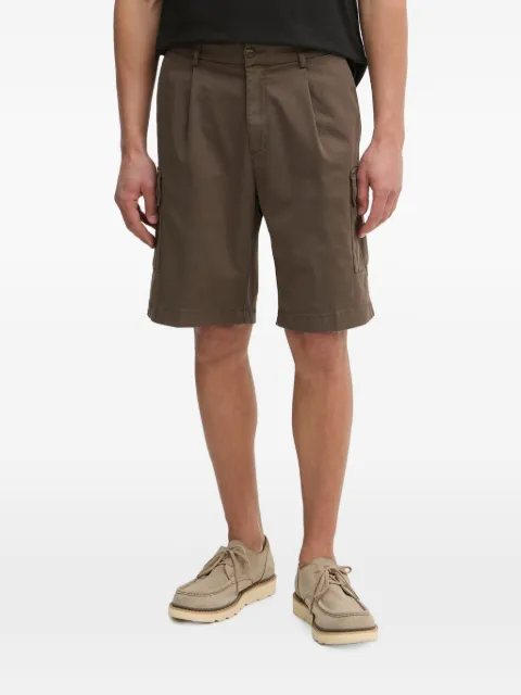 Aeronautica Militare pleated cargo shorts Brown BE0287UCT04331