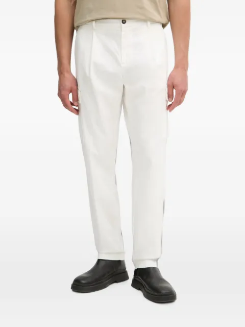 Aeronautica Militare pleated straight-leg trousers White PA1718UCT04331