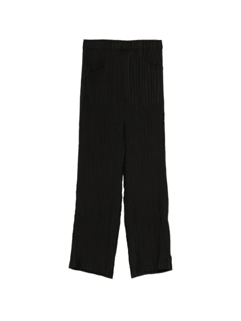 Gongdid Design plissé cropped trousers Black GD200