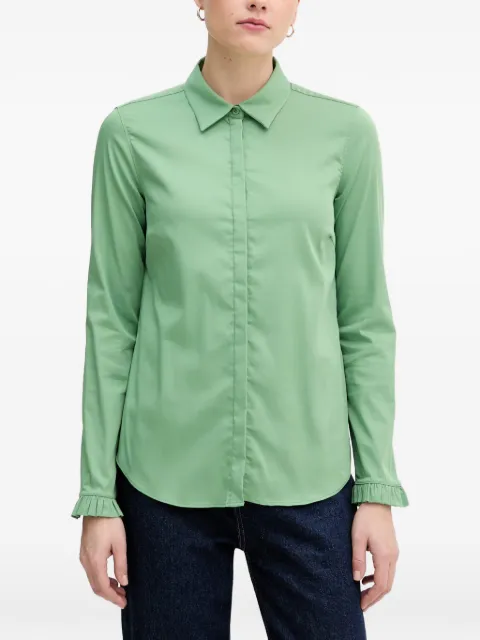 Mos Mosh Mattie ruffled-cuff shirt Green 144070