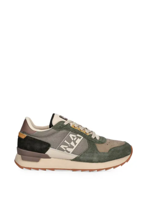Napapijri Stab perforated panelled sneakers Green NP0A8BNY
