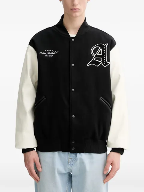 adidas Originals Basketball appliqué bomber jacket Black KA9352