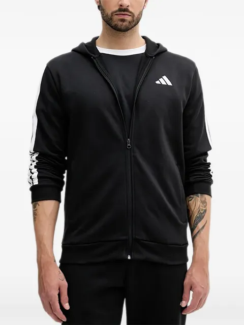 adidas logo zip tracksuit Black JL8599