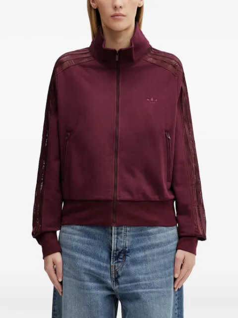 adidas Firebird lace-panel zip jacket Red KC6451