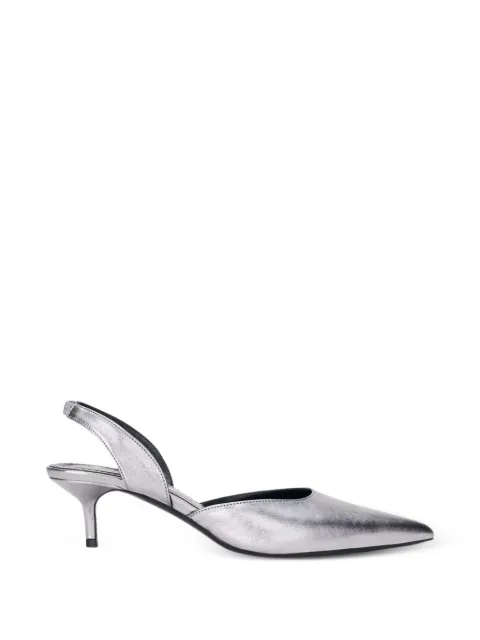 STAUD Sebastian slingback pumps Silver F26R6004MC