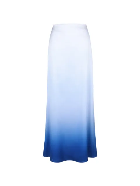 Baobab Sinai ombré-effect silk maxi skirt Blue SINAISKIRT