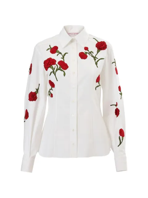 Carolina Herrera Isabela embroidered shirt White S2611E209SCT101
