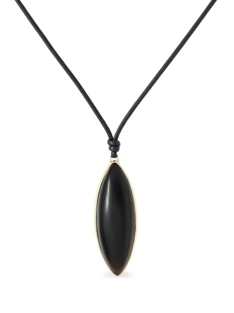 Jennifer Fisher puffy-dagger necklace Black 576942GLD007