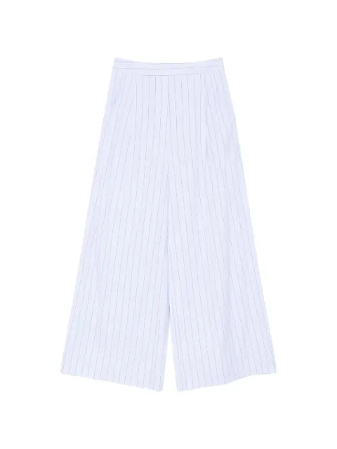 Erika Cavallini pinstriped pleated trousers Blue P6SJ20