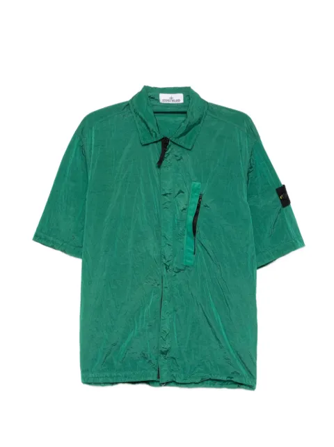 Stone Island 1200028 Nylon Metal in Econyl® shirt Green L1S151200028S0019